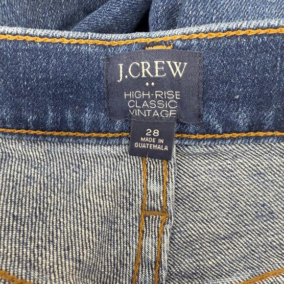 J. Crew Jeans Women's 28 (6) Blue High-Rise Classic Vintage Preppy Normcore - Picture 5 of 11